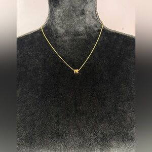 Yoosteel "M" Gold Necklace